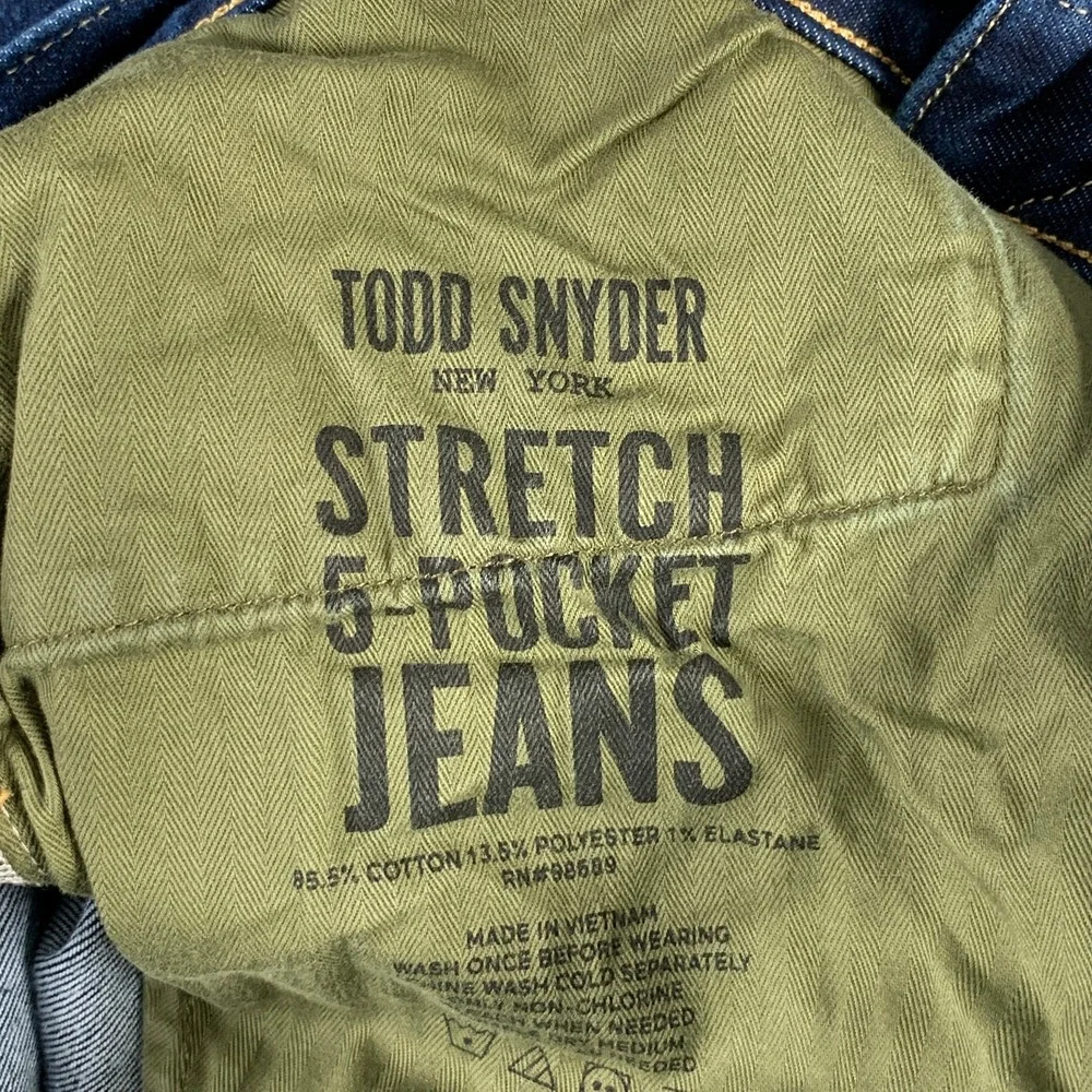 Todd Snyder Jeans Men 34x31 Slim Fit Stretch 5 Pocket Pant Modern
